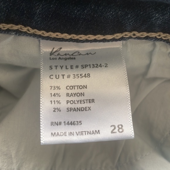 KanCan Mid-Rise Distressed Skinny Jeans STYLE # SP1324-2 Size 28 - Picture 9 of 9